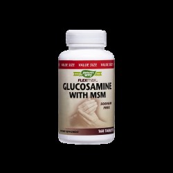 Flexmax™ Glucosamine with MSM/ Глюкозамин Сулфат & МСМ 877 mg х 160 таблетки Nature’s Way