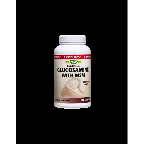 Flexmax™ Glucosamine with MSM/ Глюкозамин Сулфат & MСM 925 mg x 240 таблетки Nature’s Way