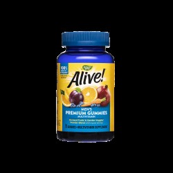 Alive! Men's Premium Gummies Multivitamin / Алайв! Премиум мултивитамини за мъже, 75 желирани таблетки Nature’s Way