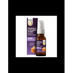 Propolis & Manuka Honey Immune Defence Spray 250 M.E.D/ Спрей за гърло с прополис (250 M.E.D), мед от манука и витамин D3, 20 ml