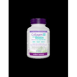 Collagen30® with Biotin / Колаген (биоактивни колагенови пептиди) с биотин, 120 таблетки Webber Naturals