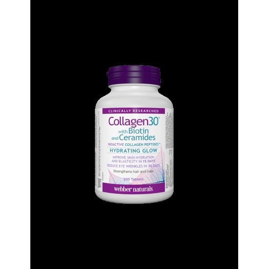 Collagen30® with Biotin and Ceramides / Колаген (биоактивни колагенови пептиди) с биотин и серамиди, 200 таблетки