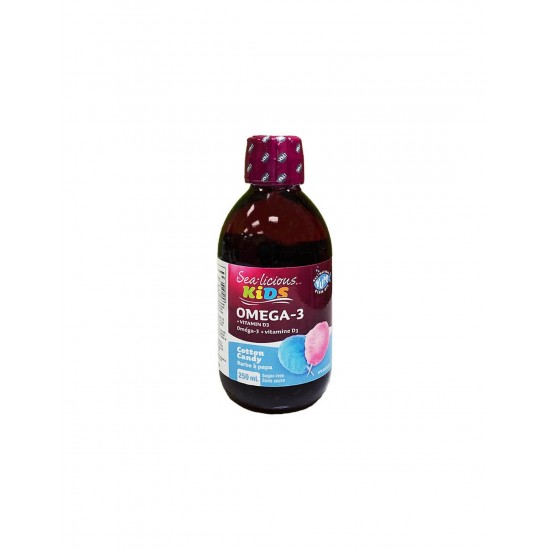 Sea-Licious® Kids Omega-3 + Vitamin D3 / Омега-3 1500 mg + Витамин D3 400 IU за деца, 250 ml Natural Factors