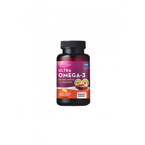 Sea-Licious® Ultra Omega-3 with Vitamin D3 - Омега-3 + витамин D3, 60 софтгел капсули Natural Factors