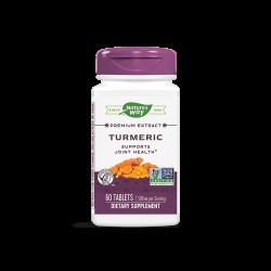 Куркума екстракт от корен - Turmeric 500 mg, стандартизиран до 95% куркуминоиди, 60 таблетки Nature’s Way