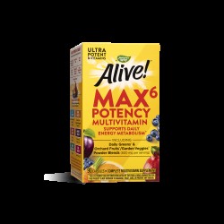 Alive!® Max6 Max Potency Multivitamin / Алайв! Мултивитамини максимум сила, 90 капсули Nature’s Way