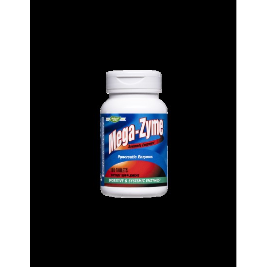 Mega-Zyme Pancreatic Enzymes - Панкреатични ензими, 100 таблетки Nature’s Way