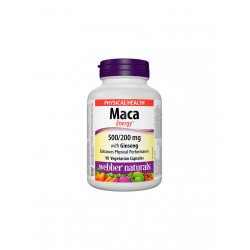 Maca Energy with Ginseng - Мака и Корейски женшен, 90 капсули Webber Naturals