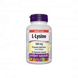 L-Lysine 500 mg - Л-лизин – Имунна система, 60 капсули