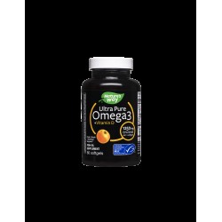 Ultra Pure Omega-3 + Vitamin D3- Ultra Pure Омега-3 1250 mg + Витамин D3 1000 IU, 60 софтгел капсули Nature’s Way