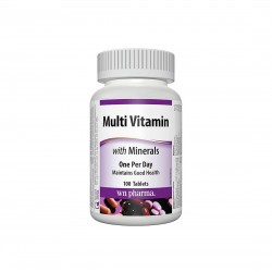 Multi Vitamin with Minerals - Мултивитамини + минерали, 100 таблетки Webber Naturals