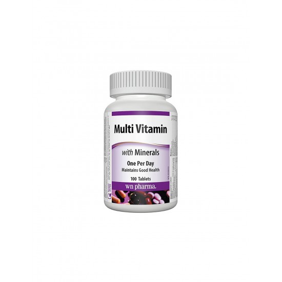 Multi Vitamin with Minerals - Мултивитамини + минерали, 100 таблетки Webber Naturals