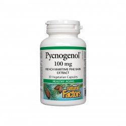 Pycnogenol® - Пикногенол, 100 mg, 30 V-капсули Natural Factors