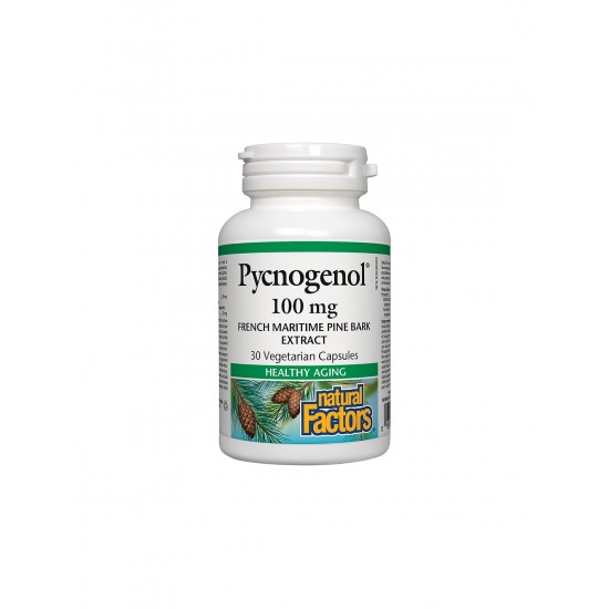 Pycnogenol® - Пикногенол, 100 mg, 30 V-капсули Natural Factors