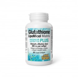 Glutathione LipoMicel Matrix - Глутатион с висока абсорбция (мощен антиоксидант), 300 mg, 60 софтгел капсули Natural Factors