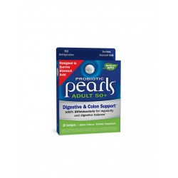 Pearls® Probiotic 50+ Adult - Пърлс® пробиотик за възрастни 50+, 1 млрд. активни пробиотици, 30 софтгел капсули