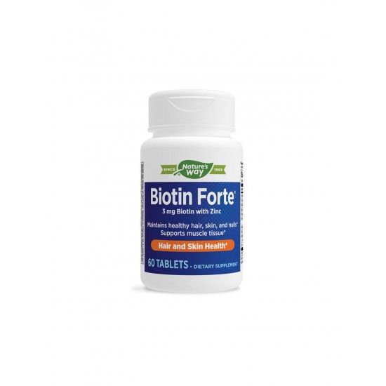 Biotin Forte® - Биотин форте® с цинк, 60 таблетки Nature’s Way