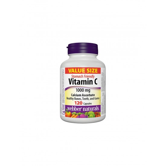 Vitamin C Calcium Ascorbate – Витамин С (калциев аскорбат) 1000 mg, 120 капсули  Webber Naturals