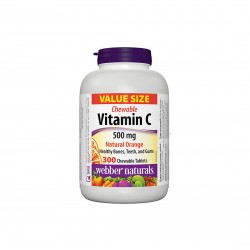 Vitamin C 500 mg Chewable - Витамин С 500 mg, 300 дъвчащи таблетки Webber Naturals