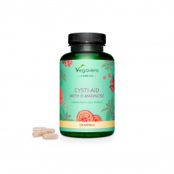 Cysti-Aid with D-Mannose + Grapefruit Seed Extract - Формула с D-маноза и екстракт от семена на грейпфрут,120 капсули Vegavero