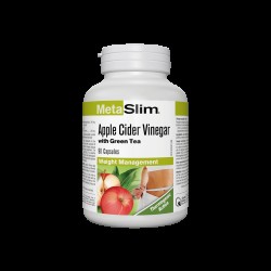 Metaslim® Apple Cider Vinegar - Ябълков оцет + Зелен чай, 90 капсули