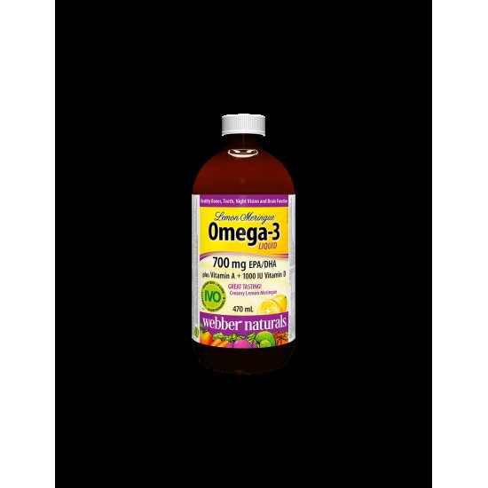 Оmega-3 Liquid plus Vitamin A + Vitamin D3 - Омега-3,1233 mg (700 mg EPA/DHA)  + Витамин D3 и А, 470 ml