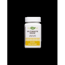 Ultimate Iron - Формула с желязо, фолат и витамин B12 (при анемия), 90 софтгел капсули Nature’s Way