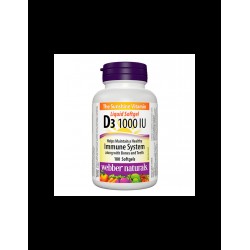 Vitamin D3 1000 IU - Витамин D3, 180 софтгел капсули