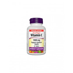 Time Release Vitamin C - Витамин С 1000 mg, 60 таблетки с удължено освобождаване Webber Naturals