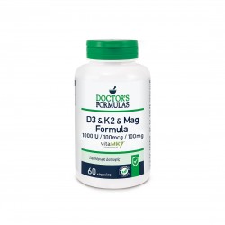 D3 & K2 & Mag Formula - Формула с витамин D3, K2 и Магнезий х 60 капсули Doctor’s Formulas