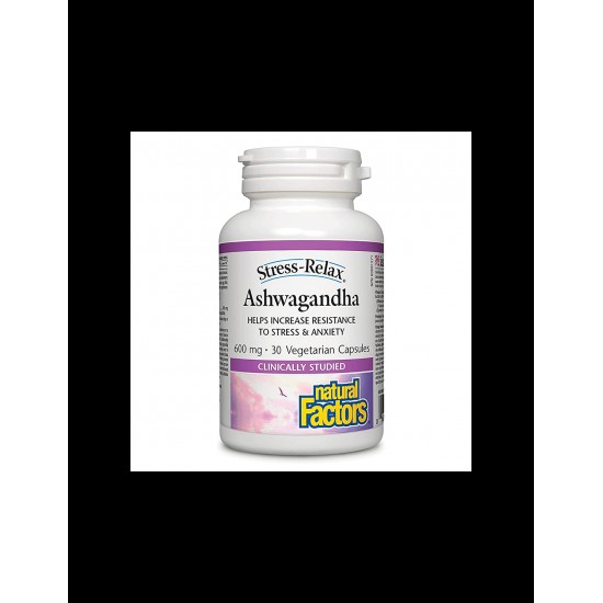 Ashwagandha - Ашваганда, 600 mg, 30 капсули Natural Factors