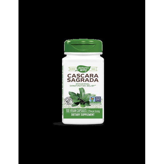 Cascara Sagrada/ Зърнастец (кора) 270 mg х 100 капсули Nature’s Way