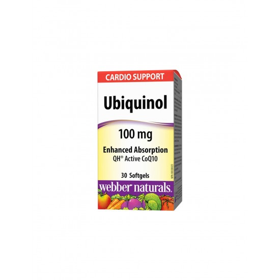 Ubiquinol Active CoQ10 – Убиквинол активен коензим Q10,30 софтгел капсули Webber Naturals