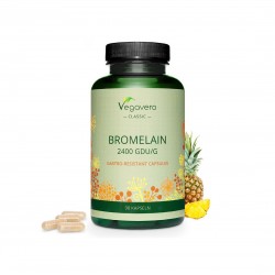 БРОМЕЛАИН - BROMELAIN, 90 капсули Vegavero