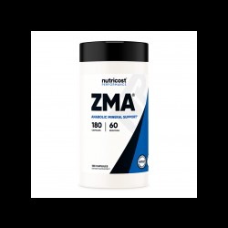 Цинк, магнезий и витамин В6 - ZMA, 180 капсули Nutricost