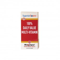 Мултивитамини - 100% Daily Value Multi-Vitamin, 100 сублингвални таблетки Superior Source