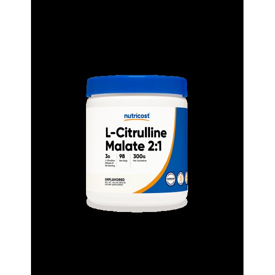 Мускулна маса - Л-Цитрулин (малат)  L-Citrulline, 300 g Nutricost