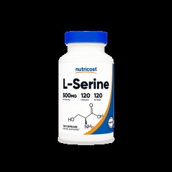 Памет и концентрация - Л-Серин (L-Serine), 500 mg/120 капсули Nutricost