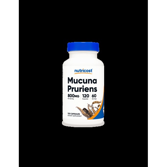 Стрес и безпокойство - Мукуна/ Кадифен боб (Mucuna Pruriens), 400 mg x 120 капсули Nutricost