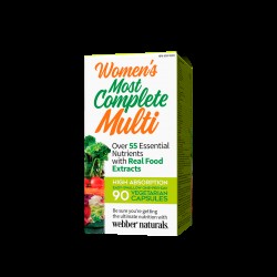 Мултивитамини за Жени - Women’s Most Complete Multi, 90 V капсули Webber Naturals