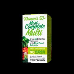 Мултивитамини за Жени 50+ - Women’s Most Complete Multi 50+, 90 V капсули Webber Naturals