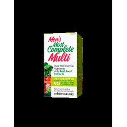 Мултивитамин за мъже - Мen’s Most Complete Multi, 90 V капсули Webber Naturals