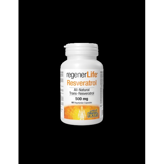 Ресвератрол Rеgener Life™,  500 mg x 60 капсули Natural Factors