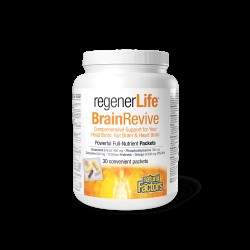 30 дневна програма в подкрепа на когнитивното и мозъчно здраве - Rеgener Life™ BrainRevive, 30 индивидуално опаковани пакетчета Natural Factors