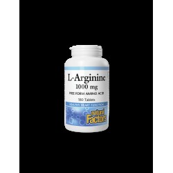 Енергия - Л-Аргинин (L-Arginine), 1000 mg х 180 таблетки Natural Factors