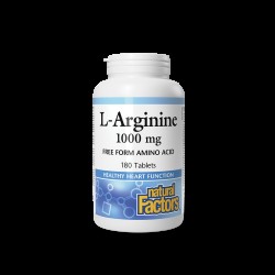 Енергия - Л-Аргинин (L-Arginine), 1000 mg х 180 таблетки Natural Factors