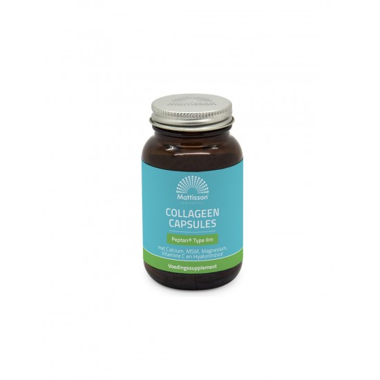 Колаген (тип 2) с калций, магнезий, МСМ, витамин C и хиалуронова киселина - Absolute Collagen Peptan, 60 капсули Mattisson Healthstyle