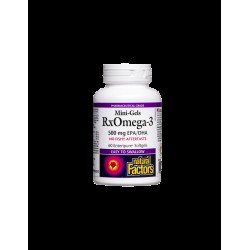 Rx Omega-3 Мини гелс, 500 mg (EPA 356 mg/ DHA 144 mg) х 60 софтгел капсули Natural Factors