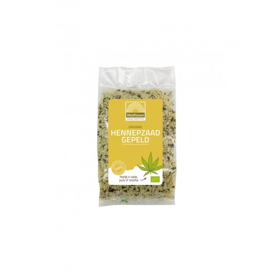 Конопено семе (белено) Био, 250 g Mattisson Healthstyle