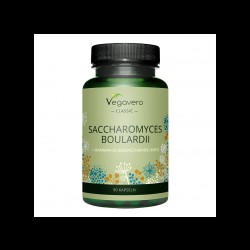 Saccharomyces Boulardii + Mannan-Oligosaccharide (MOS)/ Сахаромицес боларди + Мананови олигозахариди, 120 капсули, 100% Vegan Vegavero